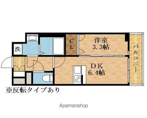 JMFレジデンス都島(1DK/11階)の間取り写真