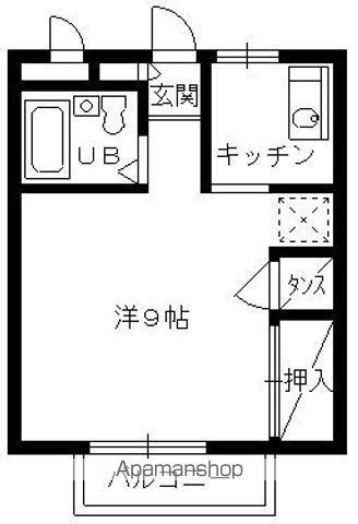 ニュー昭和ハイツ(1K/2階)の間取り写真