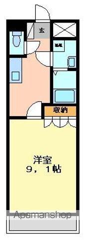 鎌倉みさお館(1K/1階)の間取り写真