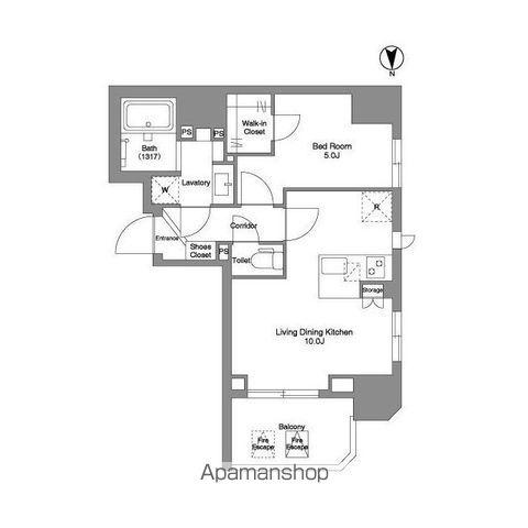 BPRレジデンス王子(1LDK/8階)の間取り写真