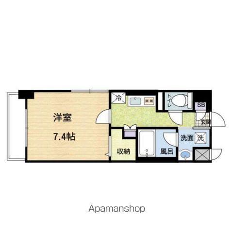 AVANTI(1K/6階)の間取り写真