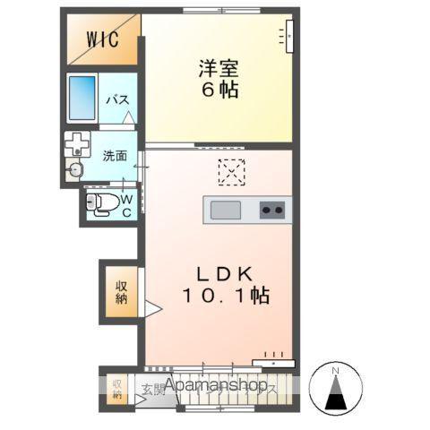 CLEVERIE Ⅰ(1LDK/1階)の間取り写真