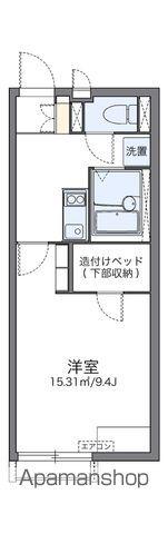 レオネクストヴァンベール(1K/1階)の間取り写真