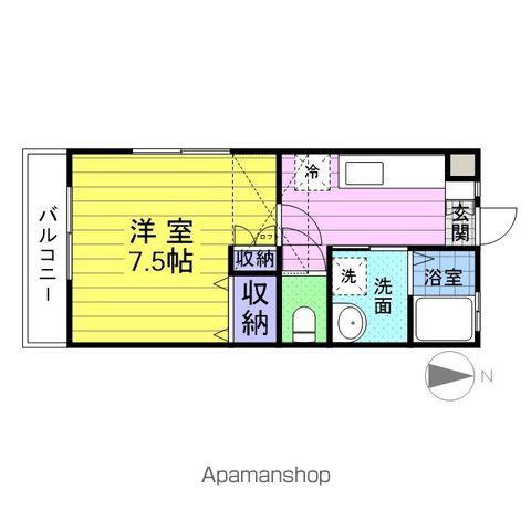 アーバニティ・サカエ(1K/2階)の間取り写真