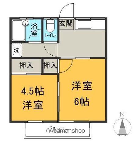 サンコーポ(2K/2階)の間取り写真