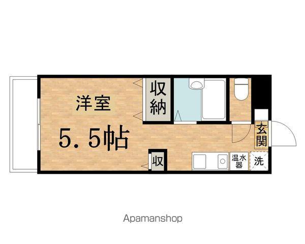 ジュネス桜ヶ丘(ワンルーム/4階)の間取り写真