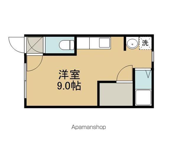 アルカディア(1K/2階)の間取り写真