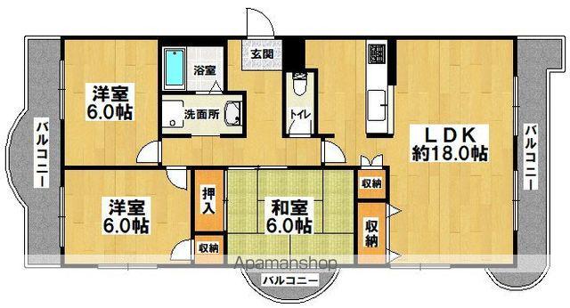 フォレストコート高尾(3LDK/1階)の間取り写真