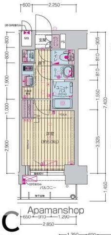 プレサンス桜山駅前アフォード(1K/8階)の間取り写真