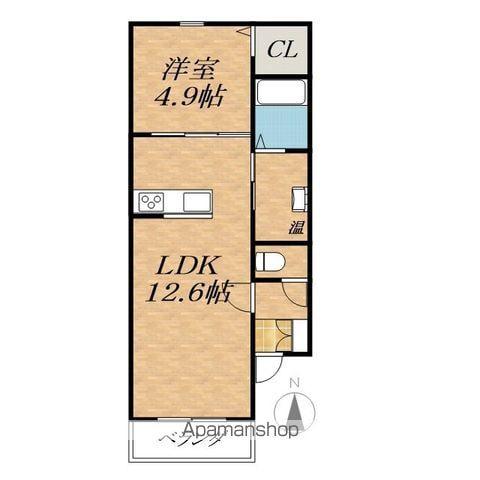 LA PACE SHIRAKABA(1LDK/3階)の間取り写真