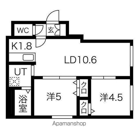 CARDANO(2LDK/1階)の間取り写真