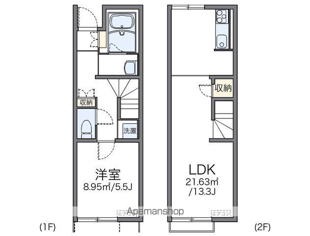 レオネクストロゼット(1LDK/1階)の間取り写真