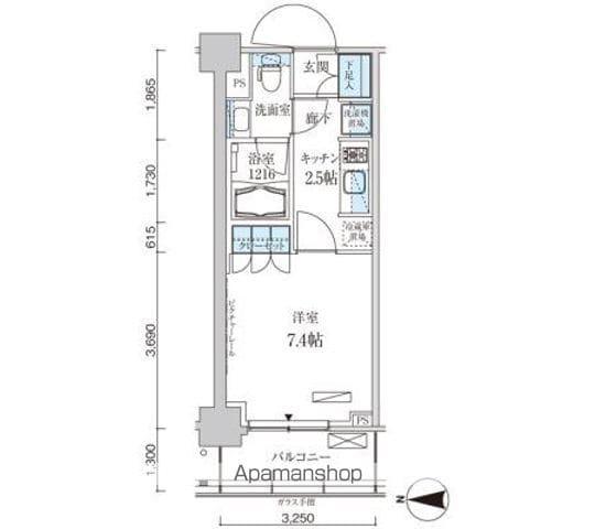 パークアクシス菊川ステーションゲート 9階階 間取り