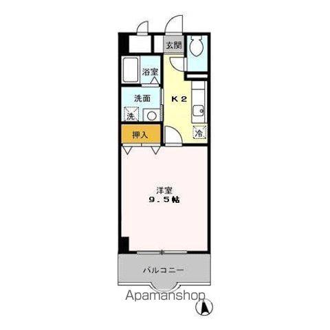 ラ・プティット・ファデット(1K/2階)の間取り写真