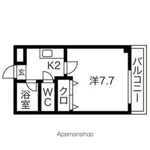 PIAAYOSHINO(1K/4階)の間取り写真