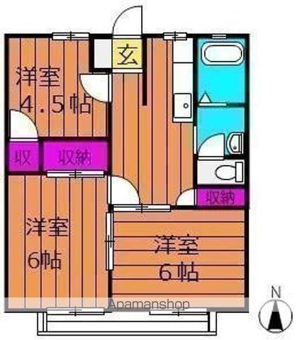 パナハイツYOU(3DK/2階)の間取り写真
