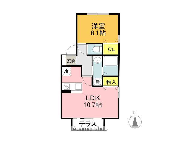アムール江添(1LDK/2階)の間取り写真