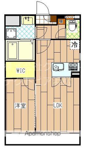 ヴェリタス(1LDK/5階)の間取り写真