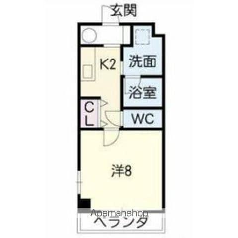 本郷ビルISA(1K/5階)の間取り写真