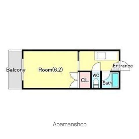 ハウスオブバランス(1K/2階)の間取り写真