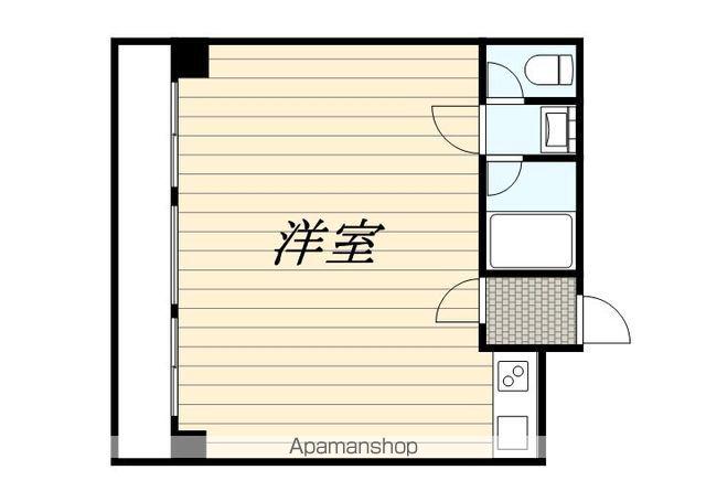 グローリー平尾(ワンルーム/5階)の間取り写真