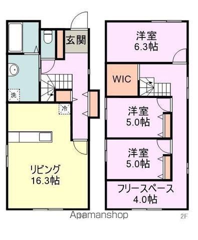 ヴィラ・アルカンシェル(3LDK)の間取り写真