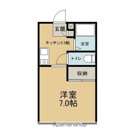 FEELFINE MIYOSHI(1K/2階)の間取り写真