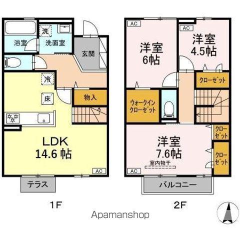 ロイヤル神木(3LDK)の間取り写真