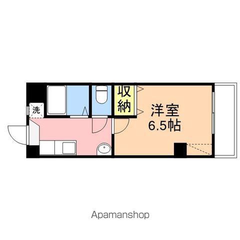 丸岩ビル(1K/2階)の間取り写真