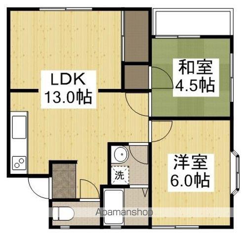 レティシア関Ⅰ(2LDK/1階)の間取り写真