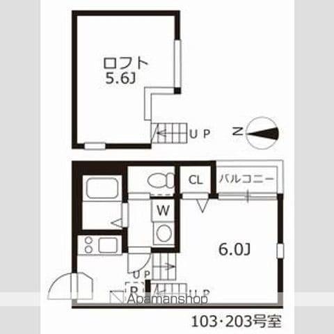 サダルスウド(1K/2階)の間取り写真