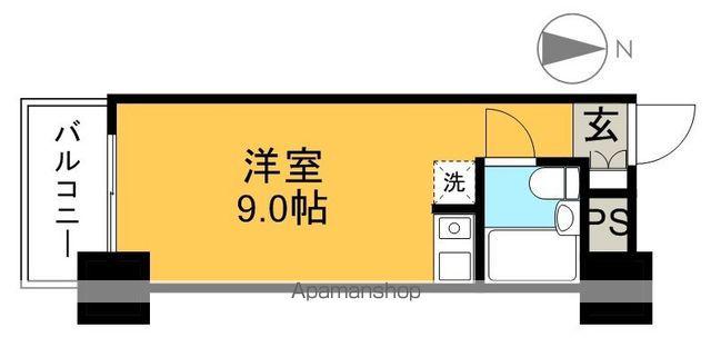 コーポ朝日Ⅶ(ワンルーム/5階)の間取り写真