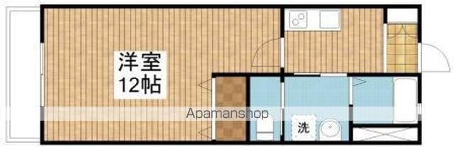 ソニード(1K/2階)の間取り写真