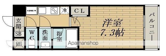 S-RESIDENCE新大阪駅前(1K/14階)の間取り写真