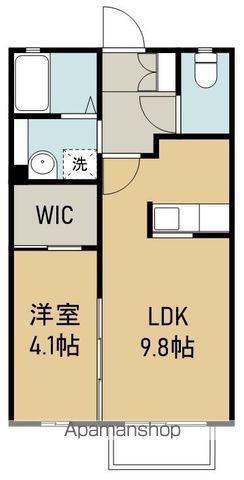 フォートレスⅠ(1LDK/2階)の間取り写真