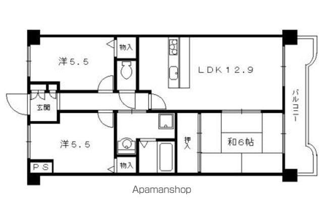 AZハウス(3LDK/5階)の間取り写真