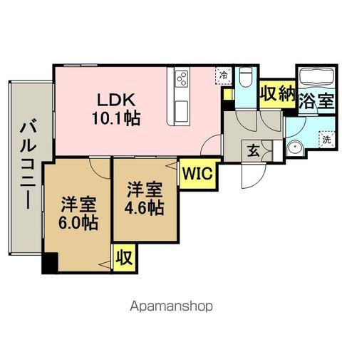 FELICIDAD (2LDK/9階)の間取り写真