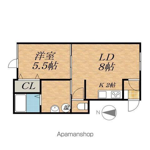 PLACE5(1LDK/1階)の間取り写真