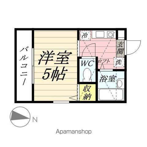 リノヴァ駒岡(1K/2階)の間取り写真