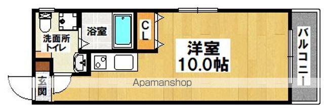 マーヴェリック堺東(ワンルーム/2階)の間取り写真