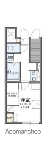 レオパレスチワワ(1K/1階)の間取り写真