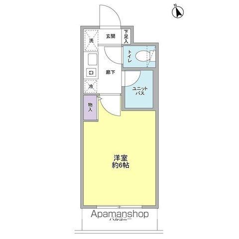 パティオ三茶(1K/1階)の間取り写真