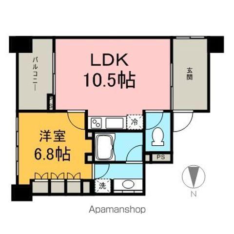 IZUMI 1(1LDK/10階)の間取り写真