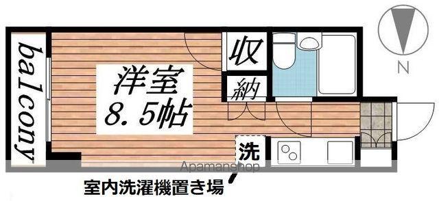 メゾン・ド・バーグ(ワンルーム/6階)の間取り写真