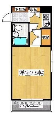 アルファ藤塚町(1K/6階)の間取り写真