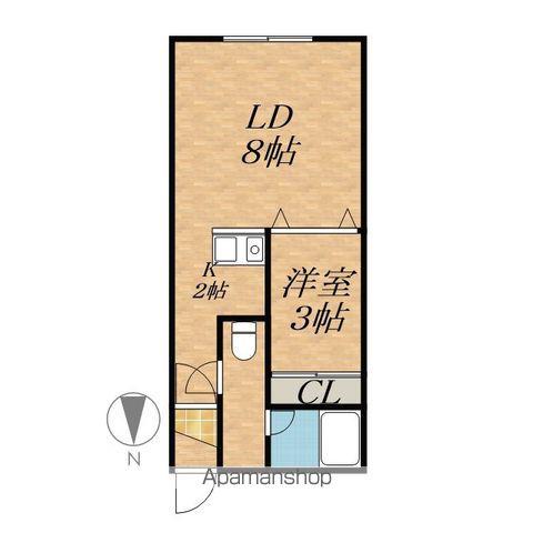 ARM-18(1LDK/1階)の間取り写真