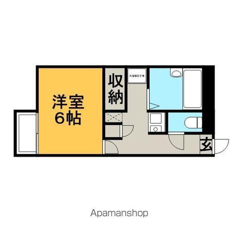 レオパレスブルーグラスⅣ(1K/1階)の間取り写真
