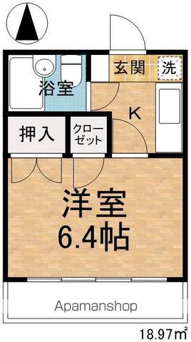 サンハイツ桜町(1K/1階)の間取り写真