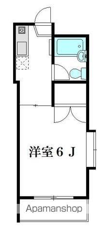 アパートメント横田II(1K/1階)の間取り写真