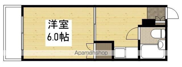柴崎東雲ビル(1K/4階)の間取り写真